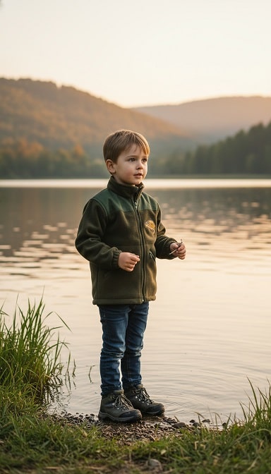 det. mikina flece dieťa pri vode mk
